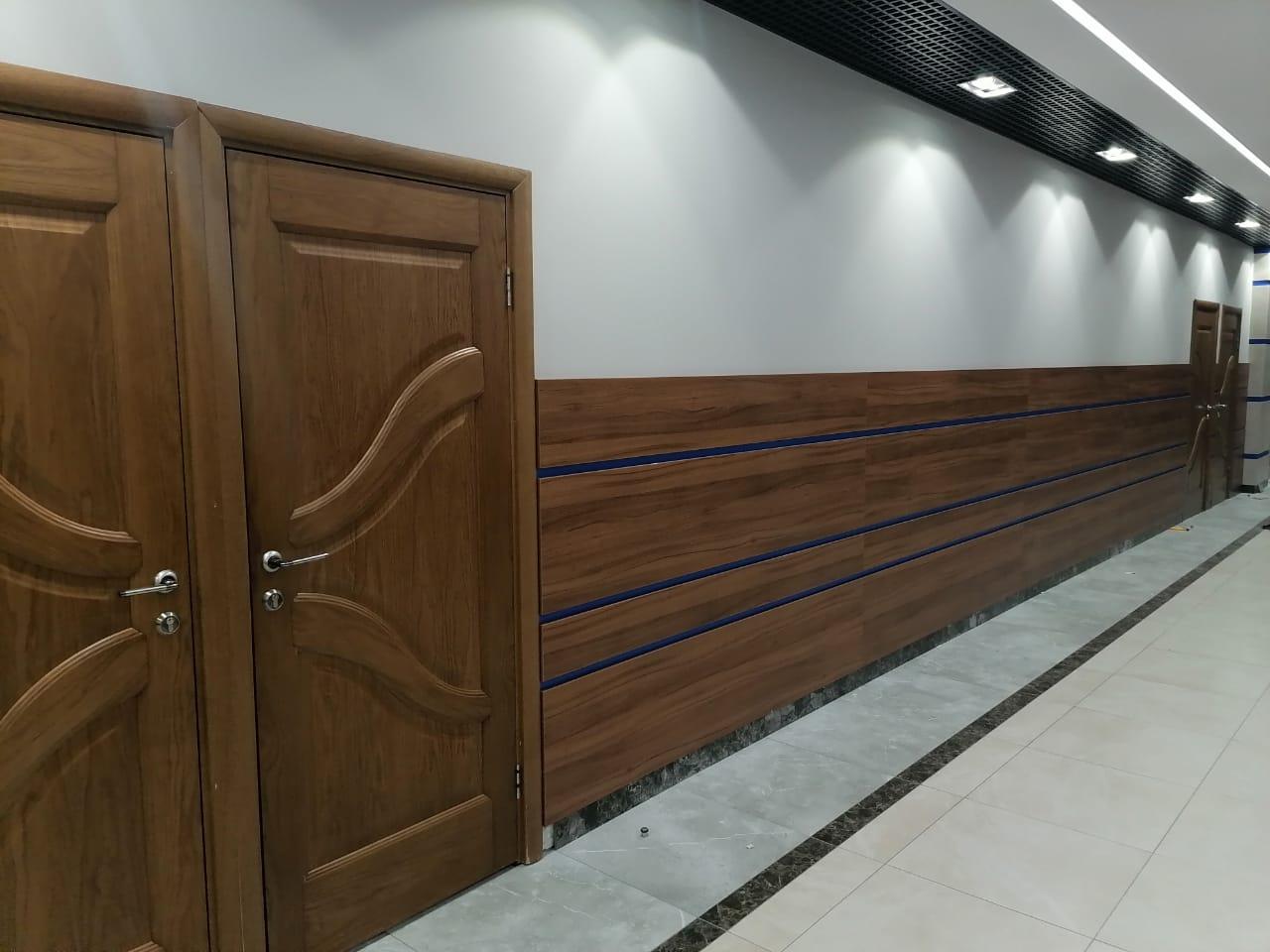 Стеновые панели из ДСП в офисе Автодор  