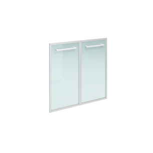 Комплект стеклян. дверей в ал.рамке для комплектации стеллажей Л-87, Л-126, Л-168