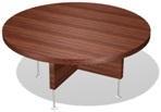 стол для совещания 'круглый' 1600 - столешница деревянная