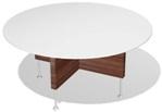 стол для совещания 'круглый' 1600 - столешница из белого стекла