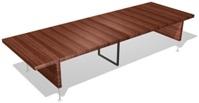 стол для совещания 'прямоугольный' 3600 - столешница деревянная