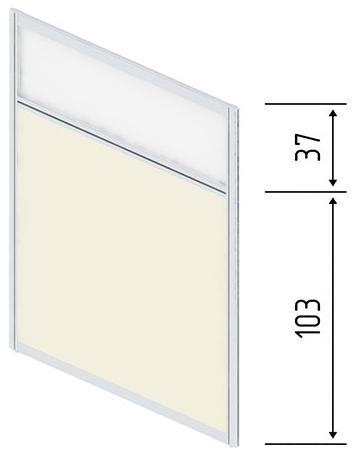 Модуль комбинированный, ЛДСП+стекло/акрил