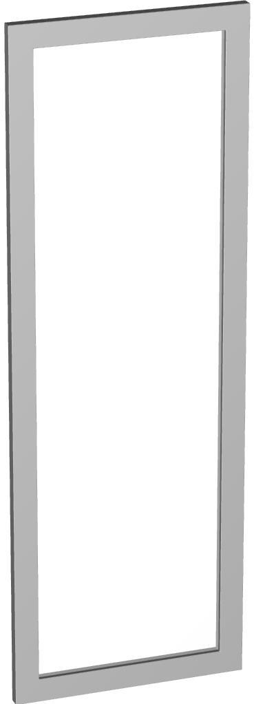 Дверь средняя стекло САТИН в аллюмин. рамке 1140х396 мм (1 шт.) ЛЕВ.ПРАВ.